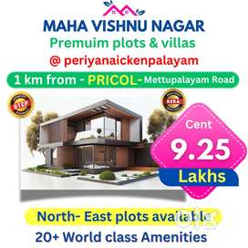 Thudiylur periyanaickenpalayam near Dtcp plots sale