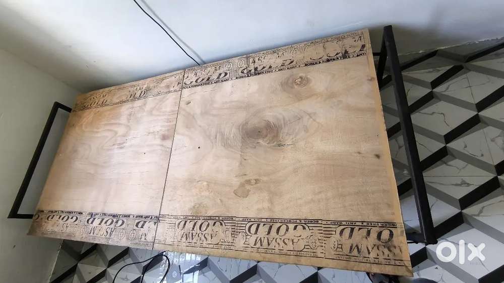 Bed folding plywood iron bed