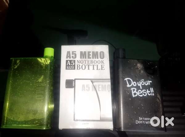 A5 size Notebook water bottle