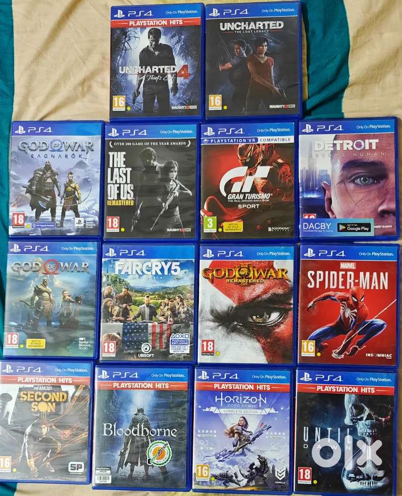 PS4 Game CDs for Sale God of War, Uncharted, Spiderman more