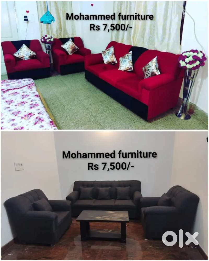 Premium 5 Seater Sofa's Moshi & Velvet Fabric Custom Design Available