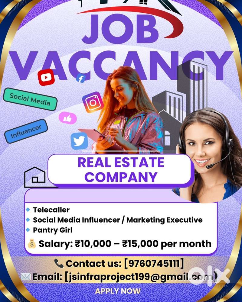 Real estate company job for female