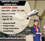 HIRING FOR GROUND STAFF AND TICKETING JOB IN INDIGO AIRLINES CALL NOW.