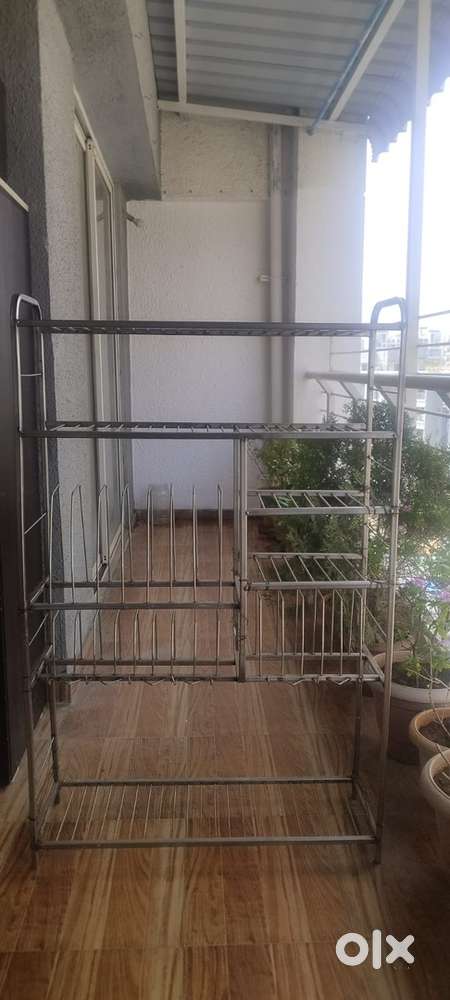 Bartan stand stainless steel