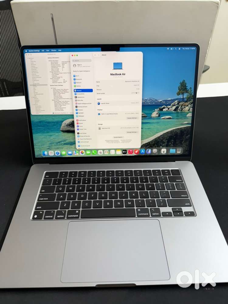 Apple macbook M2 Air 15 inch 8gb 256gb with Ap+