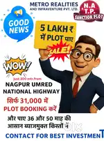 सिर्फ ₹5 लाख में प्लॉट नागपुर उमरेड नेशनल हाइवे के पास निवेश का मौका