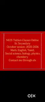 NIOS Tuition Classes Online