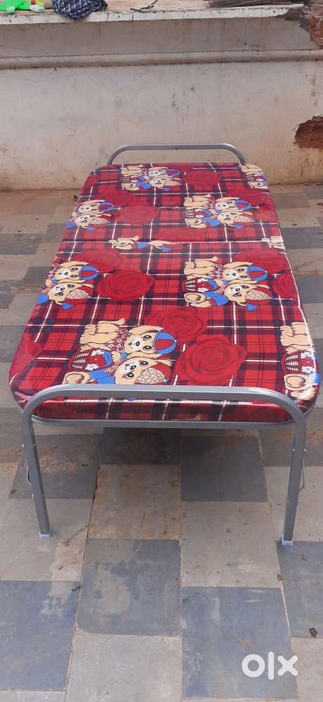 Single Folding Cot With Mattress