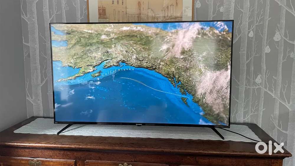 43 inch smart android frameless led tv with 600 channel free in tv