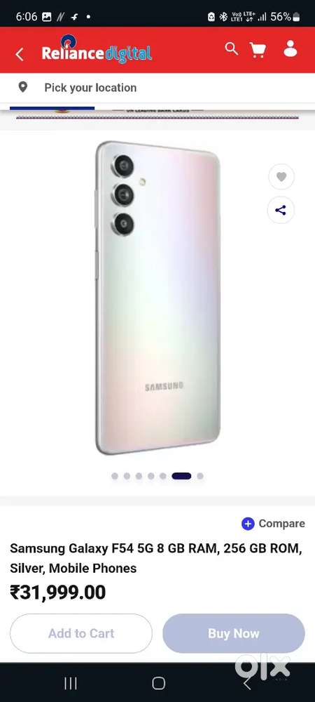 Samsung galaxy f54 8GB Ram