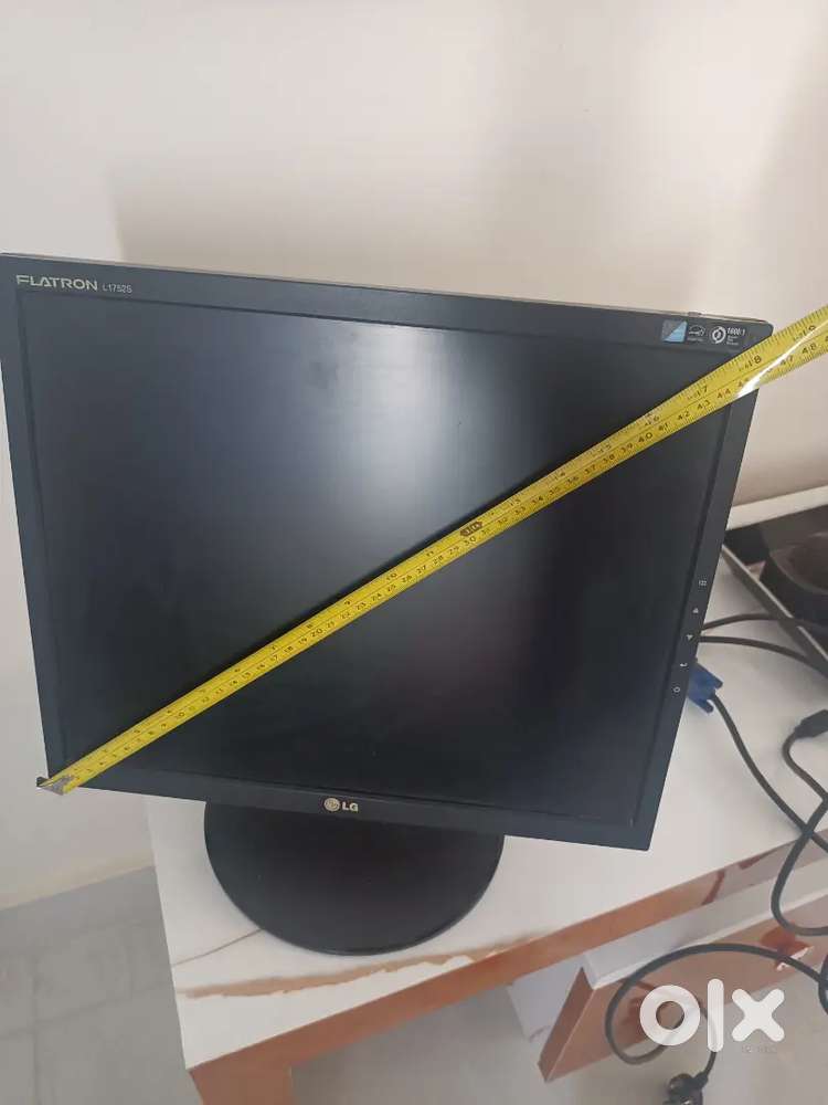 Monitor and keyboard