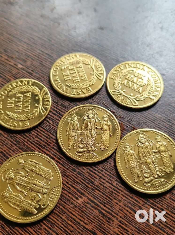 “Rare India Company Vintage Coins – Collector’s Set (6 pcs)”