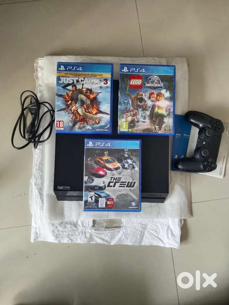 PS4 Sony PlayStation 4: The Crew, Just Cause 3, Lego's Jurassic World