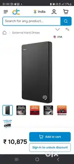 Seagate 1TB back up plus drive