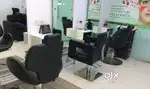 Man & Women for hair cutting and shaving barber shop unisex saloon
