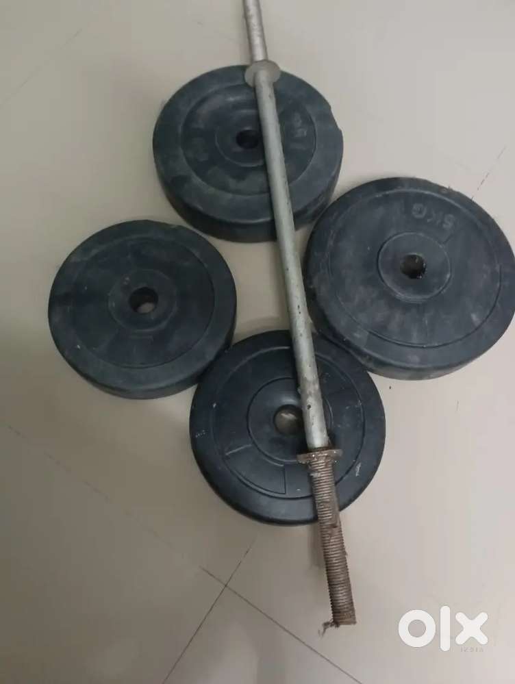 Rod and PVC plates total 16kg