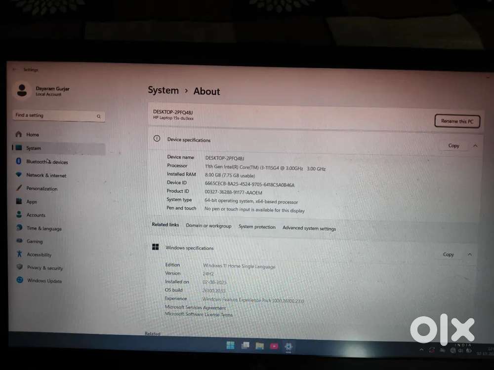 Hp laptop sell
