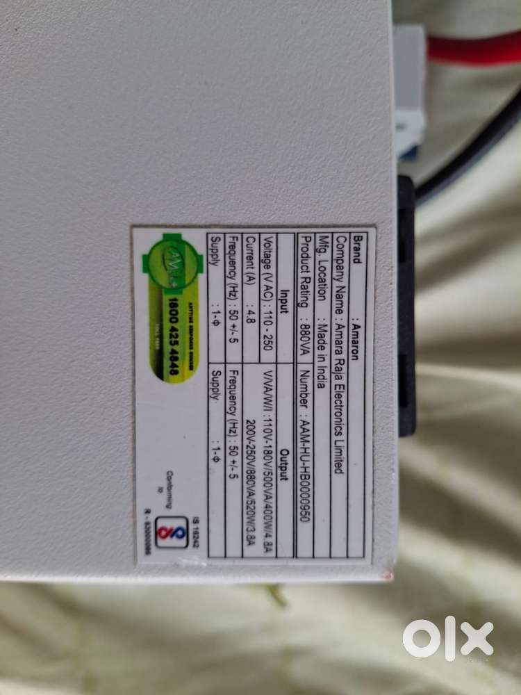 Amaron Inverter and amaron battery