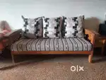 Teakwood 3+ 1+ 1 Sofa Set for sale