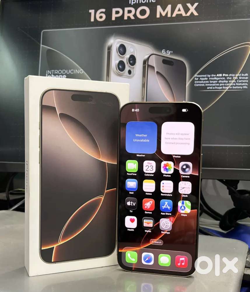 NBS MOBILES NELLORE)IPHONE 16PRO MAX 256GB DUAL ESIM BATTERY 94%