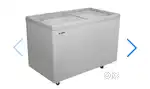 Elanpro 400 L Double Door Non Convertible Flat Glass Top Deep Freezer