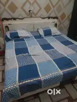 double bed with gadda all okk no any repairable