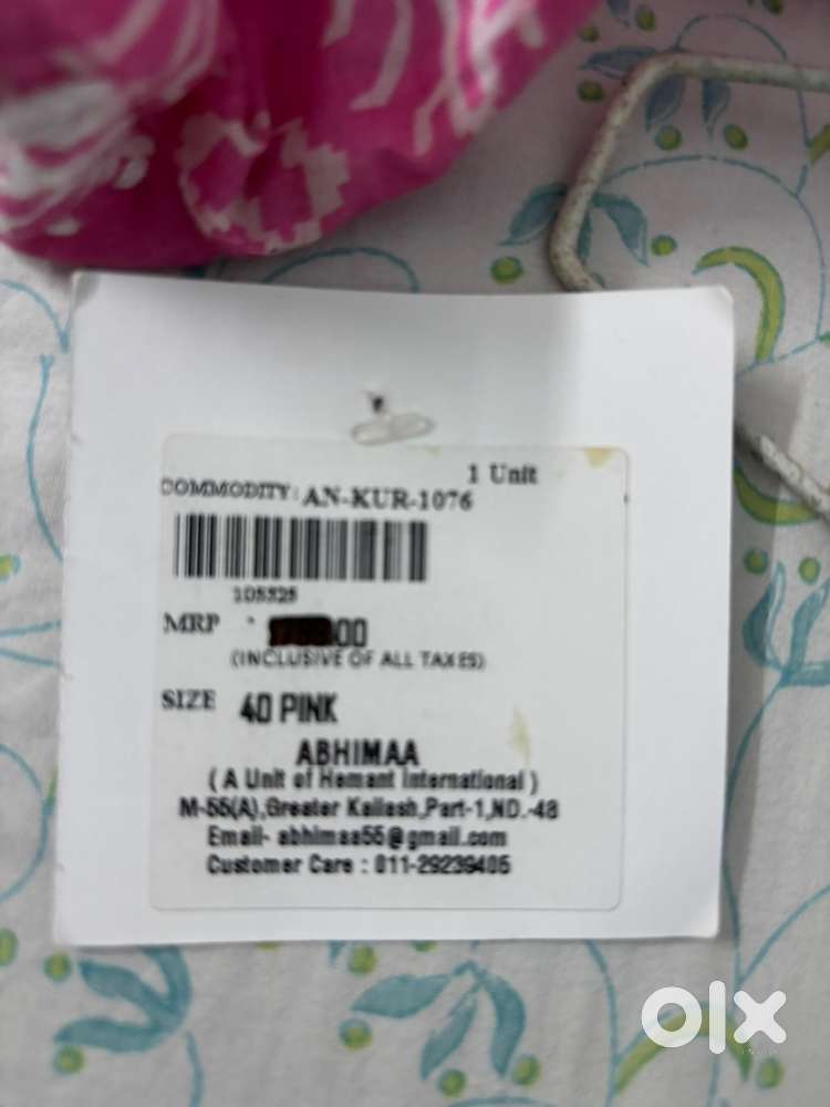 Pink Chikankari Kurta