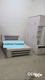 Brand new bedroom set ( bed / wardrobe / side table / dressing table )