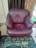 Complete Leather Sofa Set (2 Armchairs & 3-Seater)