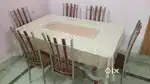 Glass table and chair set