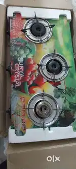 Gas stove in marble