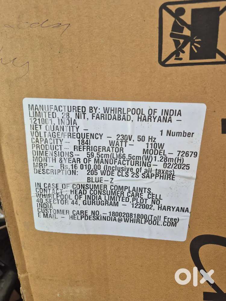 Brand new refrigerator