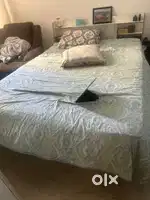 Double bed along with Mattress, queen bed with out mattressand sofa sh