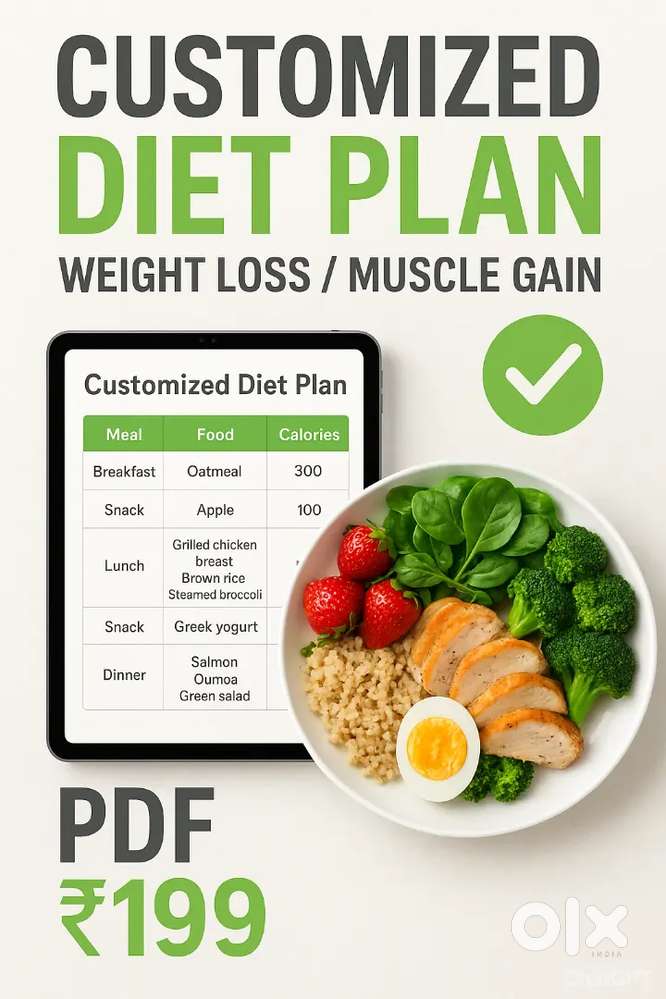 “Customized deit plan - Weight Loss & muscle building strength
