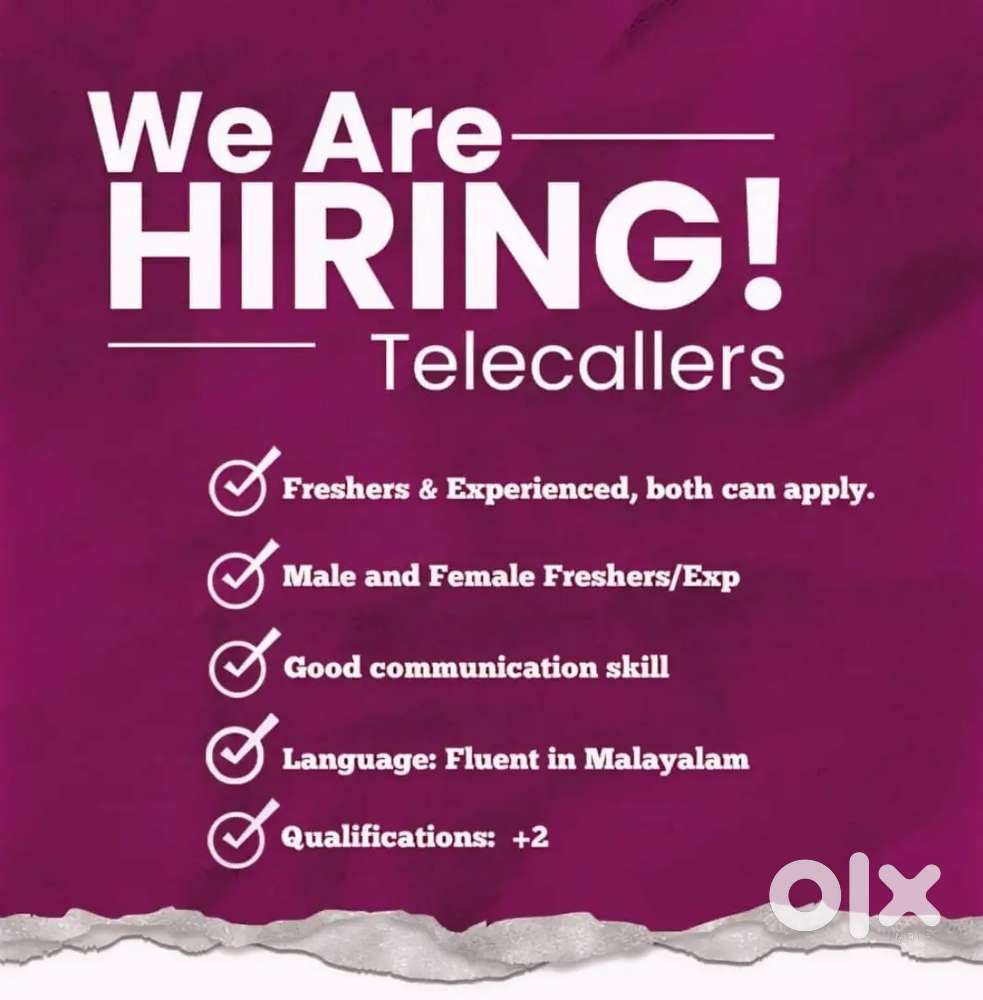Telecalling vacancy 7 vacancies available