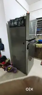 LG refrigerator, grey colour, double door fridge
