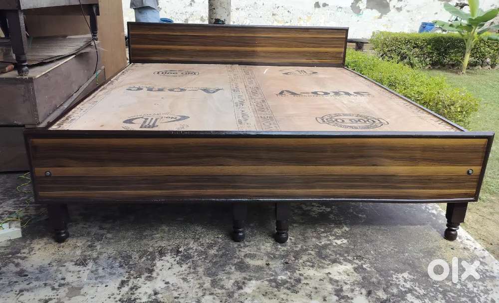 New wooden double bed without storage available