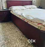 Teak Wood double bed with ample storage