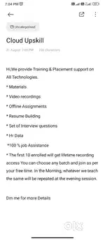 Training and placement