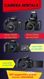 Camera rent 400/- onam offer