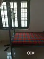 Metal bunker beds with mattress and pillow for sale