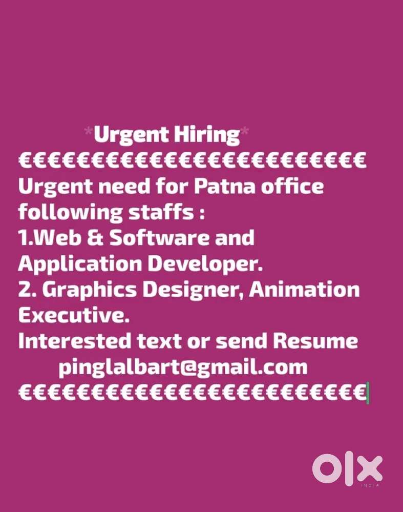 Web & Software and Application Developer, Graphics Designer, Animation