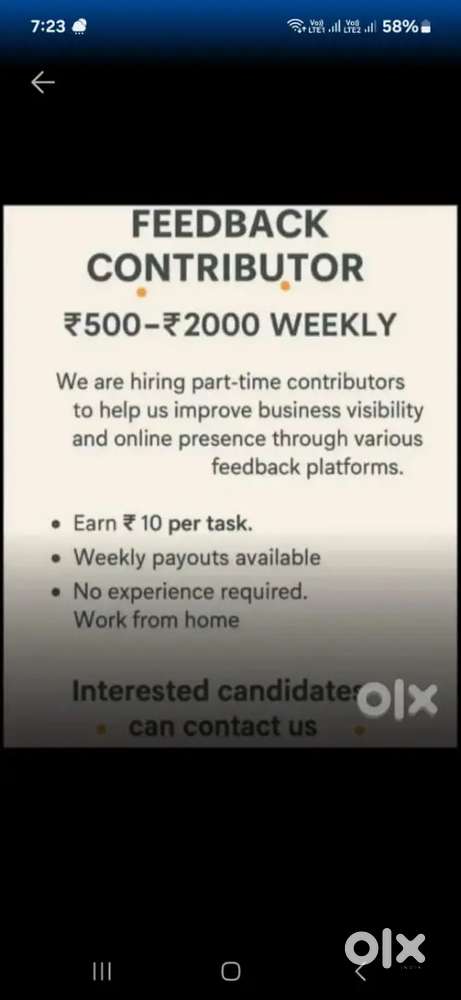 FEEDBACK CONTRIBUTOR