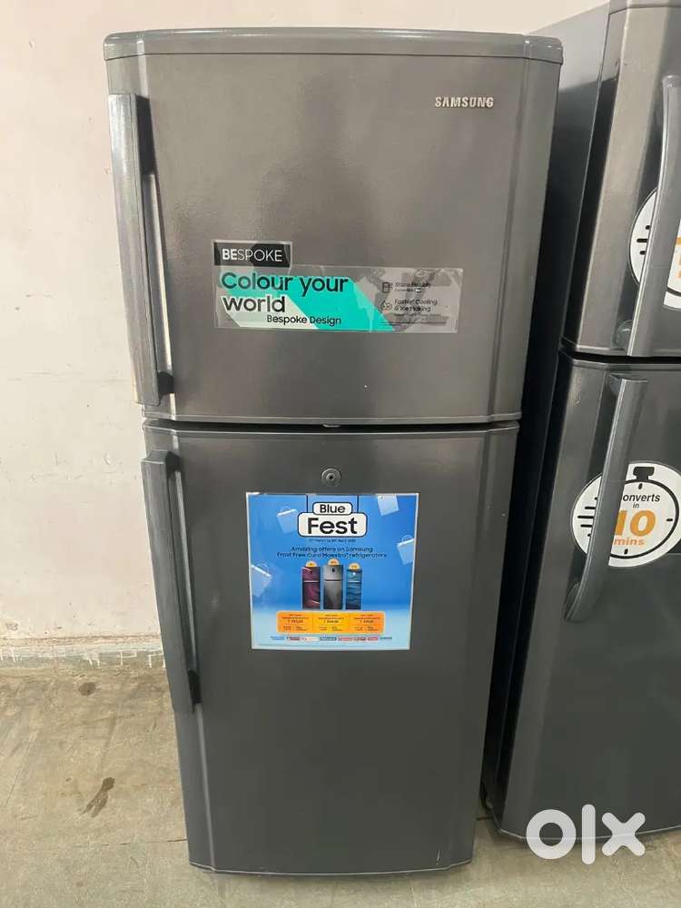 Double door fridge with warranty good condition