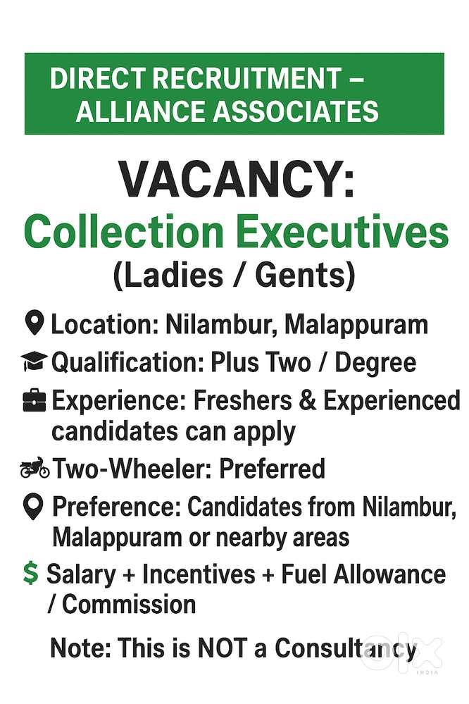 JOB : COLLECTION EXECUTIVES