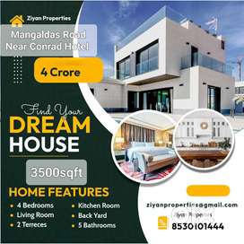 4bhk Row House For Sell In Mangaldas Road Near Conrad Hotel
