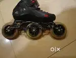 Inliner carbon fiber high speed skate shoes