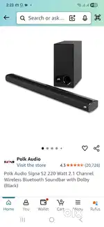 Polk Signa s2 Sound bar