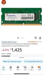 8gb DDR4 SODIMM 3200mhz ram for laptop