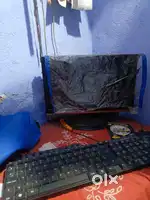 Computer with their all parts like keyboard etc